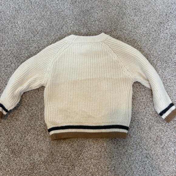 Zara Kids Baby Knit Sweater size 12-18 Months Cream - Picture 7 of 8